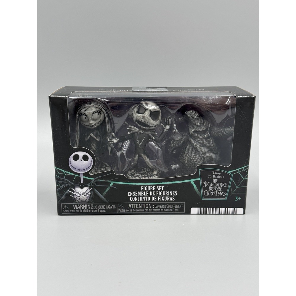 Disney Nightmare Before Christmas Jack Sally Oogie Boogie Mini Figures Set Of 3